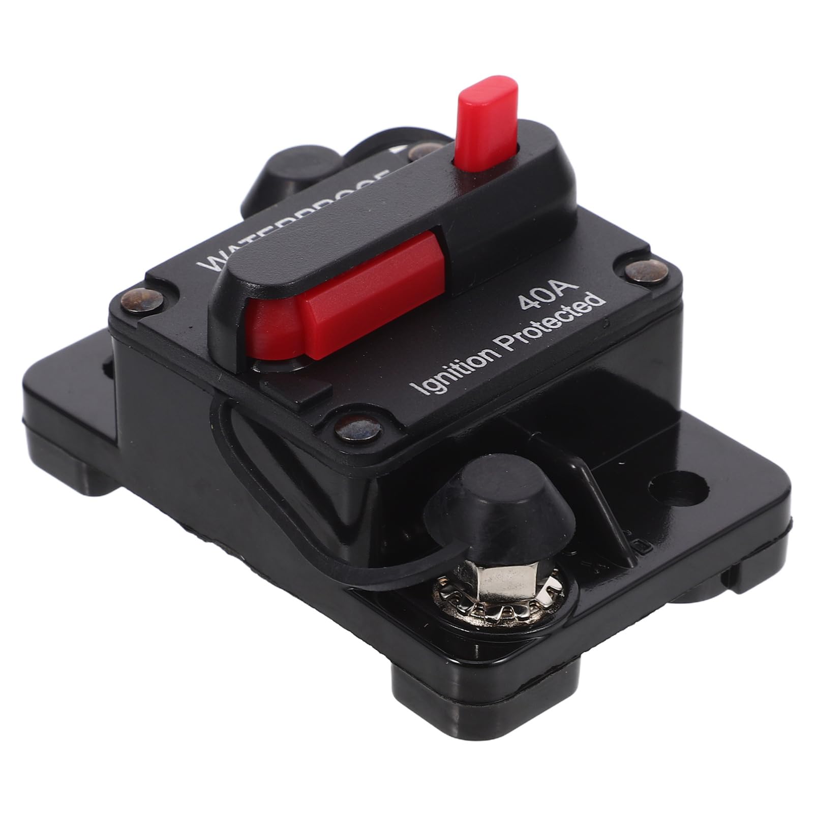 Homoyoyo Manueller Wasserdichter Sicherungsschalter 12V-36V - Mini Leistungsschalter 40A Für Zuverlässige Stromversorgung Ideal Für Auto Boot Und Wohnmobile von Homoyoyo