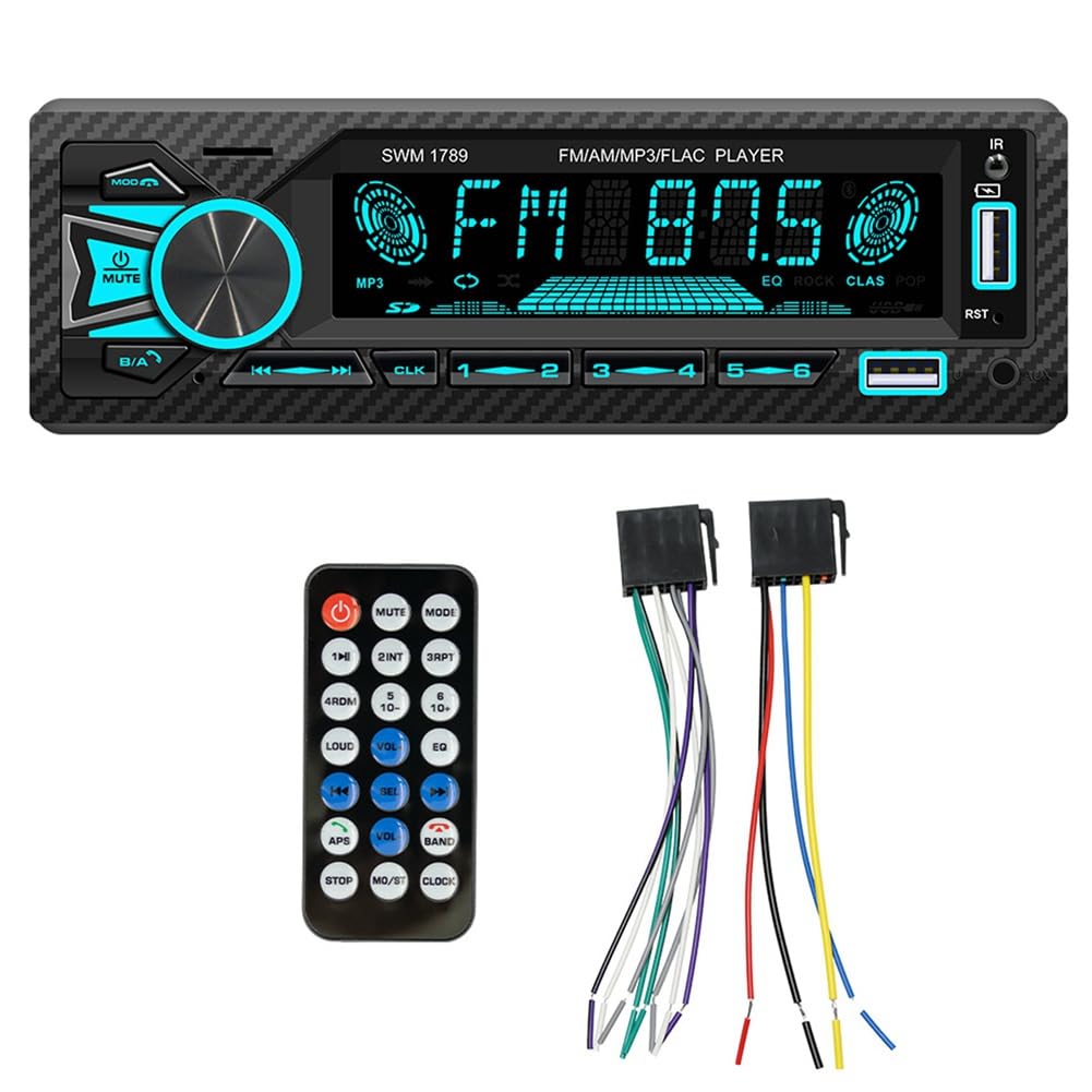 HondoKet 4-Kanal-60-W-Bluetooth-Autoradio, Auto-MP3-Player, Plug-In-U-Disk-Autoradio mit Intelligenter Ai-Sprachfunktion für das Auto von HondoKet