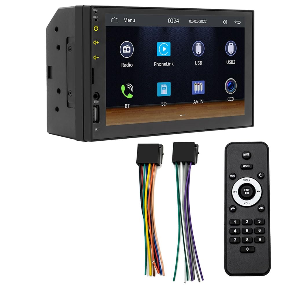 HondoKet 7-Auto-Touchscreen, Kabelgebunden, CarPlay, Android, Auto, Tragbares Autoradio, Bluetooth, MP5, FM-EmpfäNger, Audio, der Host von HondoKet