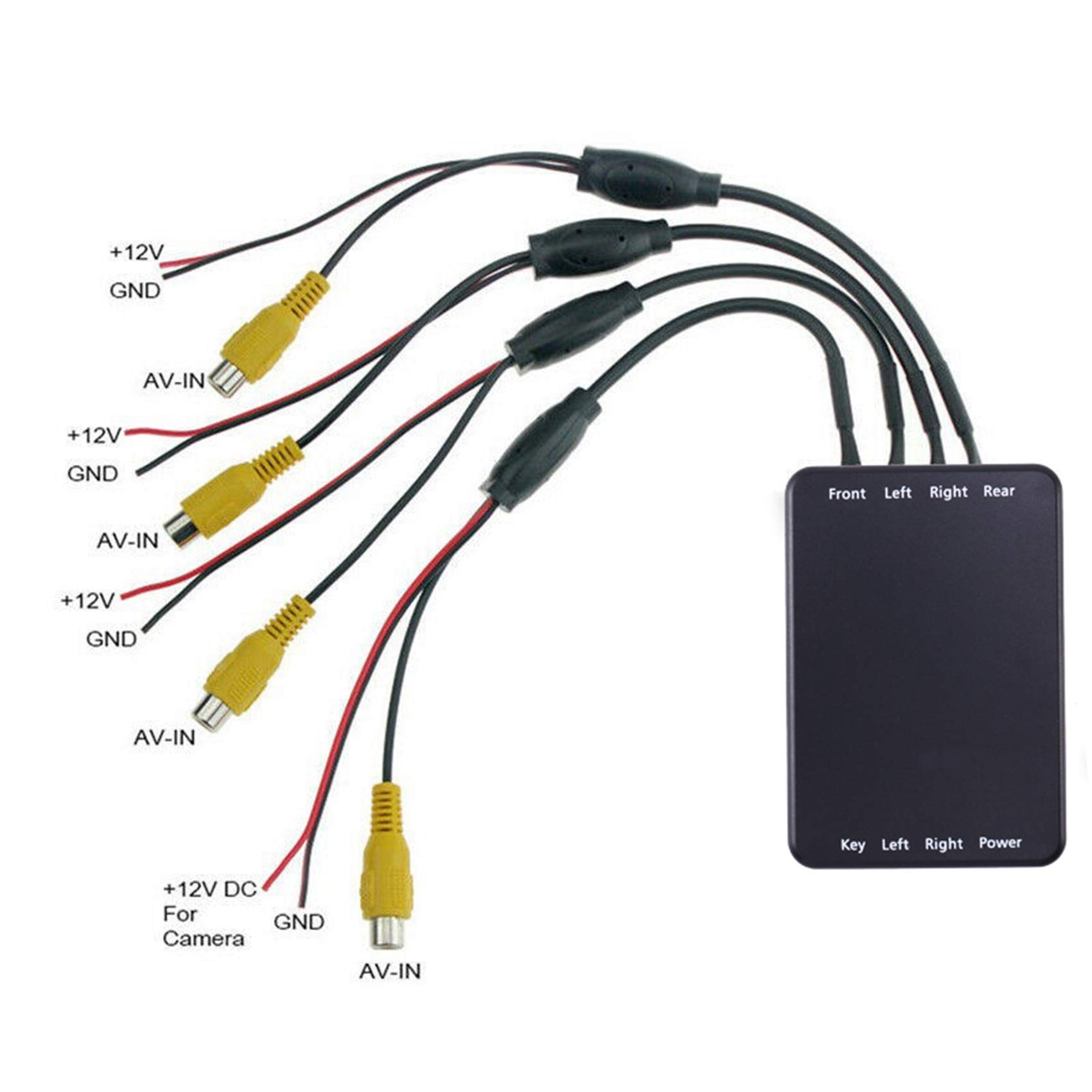 HondoKet Park Platz Panorama RüCk Ansicht 4 Wege 360 Grad Grad Ansicht Kamera Control Box System DVR Ohne Kamera von HondoKet