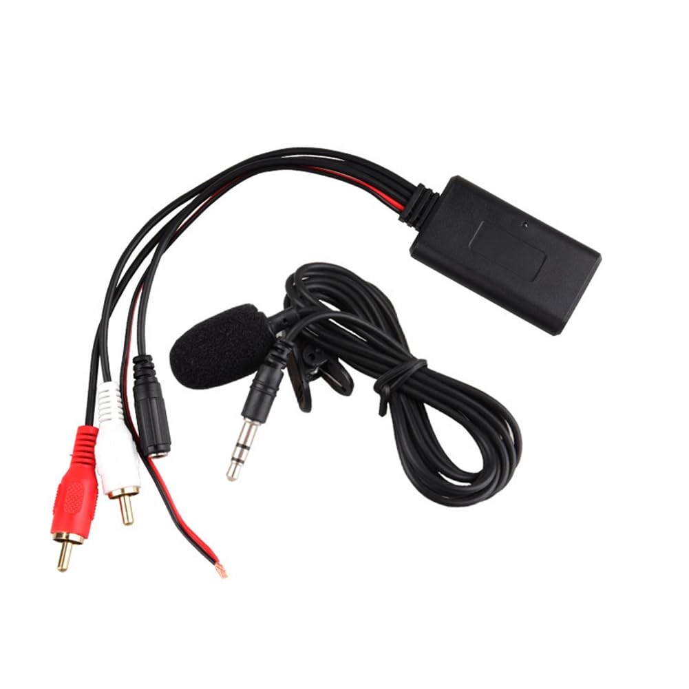 HondoKet Universeller Auto-Bluetooth-AUX-Adapter, kabellos, Audio, Anruf, Freisprechmikrofon, UX-Eingang, einfach zu bedienen, feine Verarbeitung von HondoKet