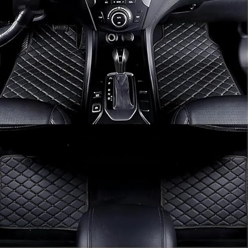 Auto Fußmatten für Lexus NX 2015-2021, Passgenau Allwetter rutschfest Schutz vor Verschmutzung, PU-Leder Fussmatten Set,A/Black von Hongg