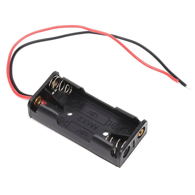 10 Stück Batteriehalter AAA, Batteriefach Kunststoffbox, Batterie Halter mit Anschlusskabel, Einfacher Anschluss, Für Haushaltsgeräte, DIY （3-4.5V)(2 Batterien) von Honiwu