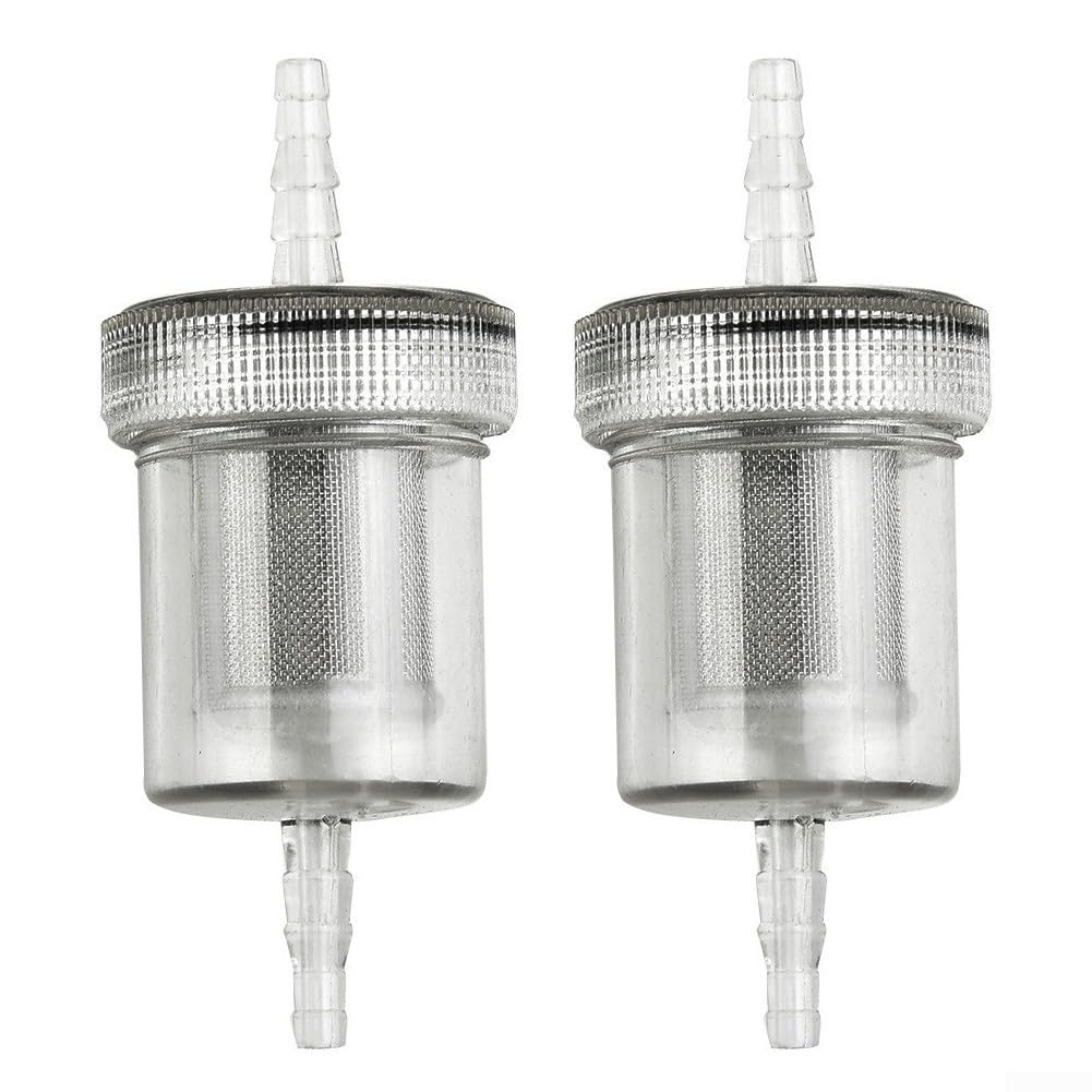 2-teiliges Diesel-Kraftstofffilter-Set für 4 mm Innenkraftstoffschlauch, Lufterhitzer, Diesel-Kit, transparenter Diesel-Kraftstofffilter, unverzichtbares Zubehör für Wohnmobil- und von Honseadek