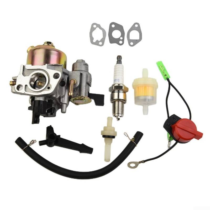 Honseadek Vergaser-Kit für Honda für GX120 GX140 für GX168 GX180 für Gx200 5.5-6.5 für HP Generatoren Motor Motor von Honseadek