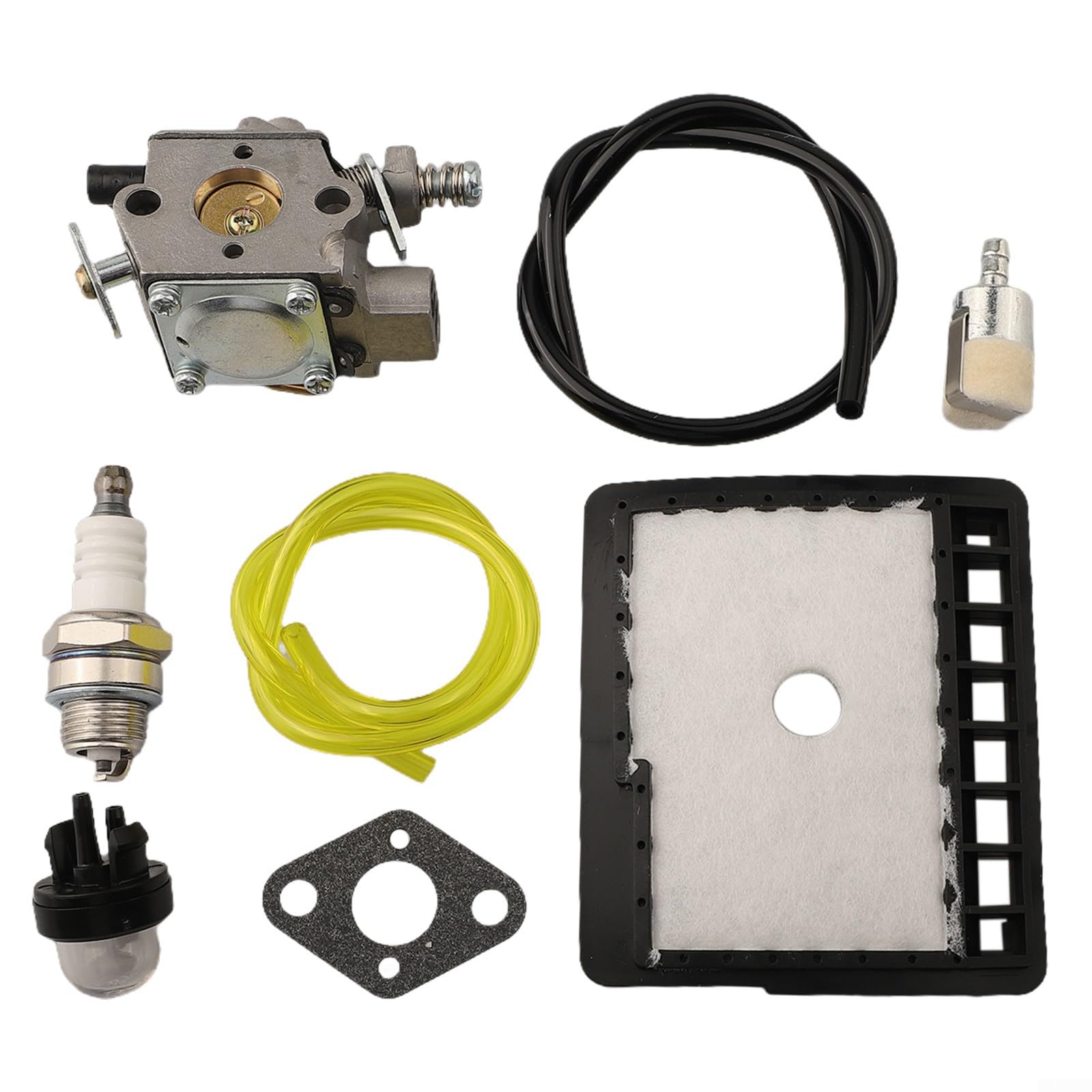 Kettensägenvergaser-Kit für Echo CS3400 CS3000 Kettensäge A021000231 A021000760 WT-589-1 Ersatzteil, mit Luftfilterdichtung, Primer-Bulb, Kraftstofffilterleitung von Honseadek