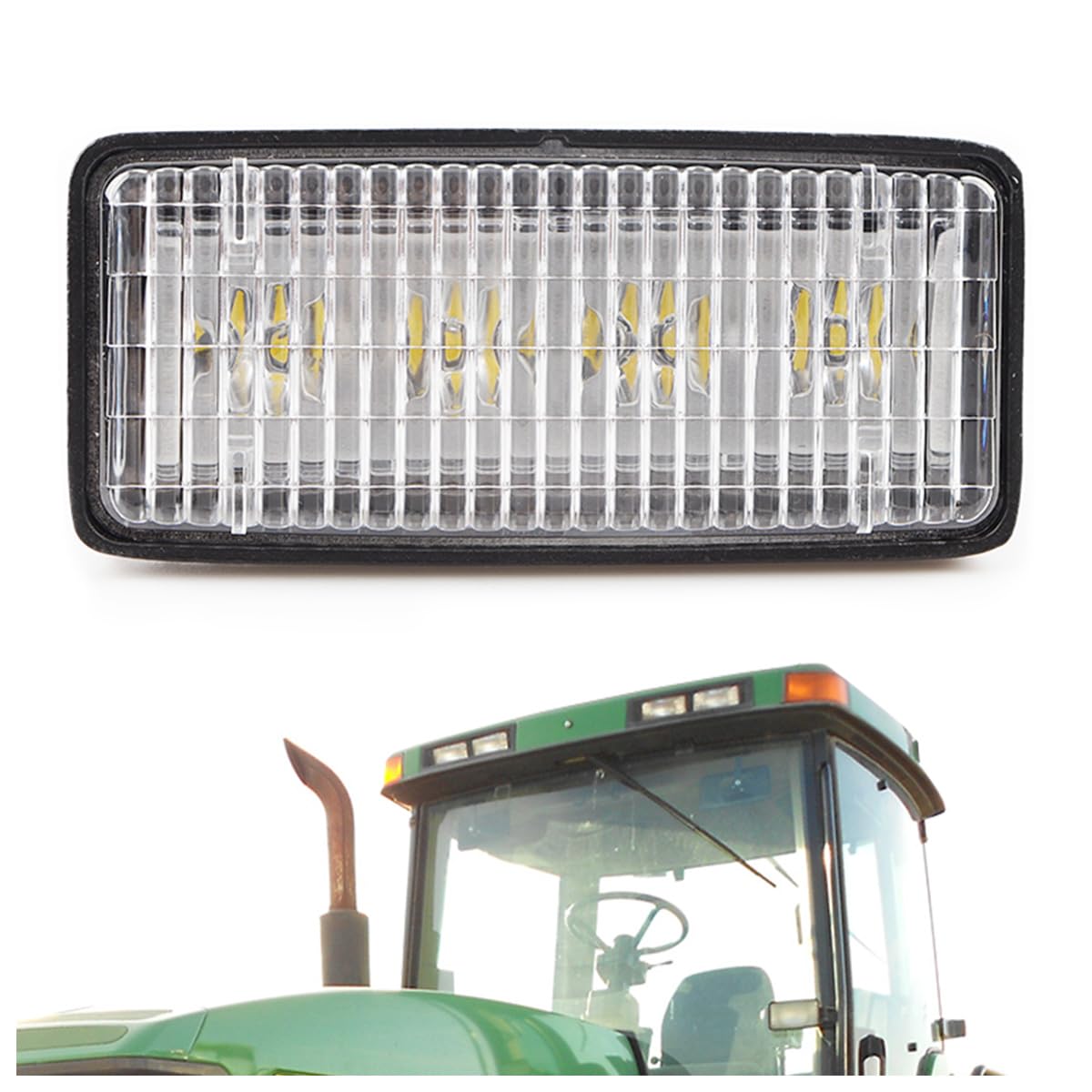 Hooma 20W Arbeitsscheinwerfer Led 12v Traktor Kompatibel mit John Deere 4040 4400 4755 4955 6410 6110 6200 6210 6300 6310 6410 6400 7710 7810 7710 7810 7800 8310 8400 von Hooma