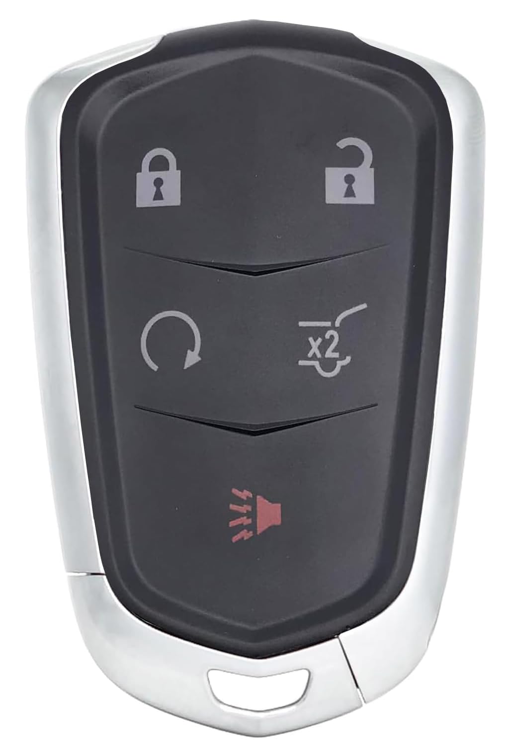 Ersatz-Schlüsselgehäuse mit 5 Tasten, passend für 2015–2019 Cadillac Escalade, CTS, SRX, XT4, XT5, ATS, STS, XD6 CT6 XT5 Keyless Entry Remote Key Fob von Horande