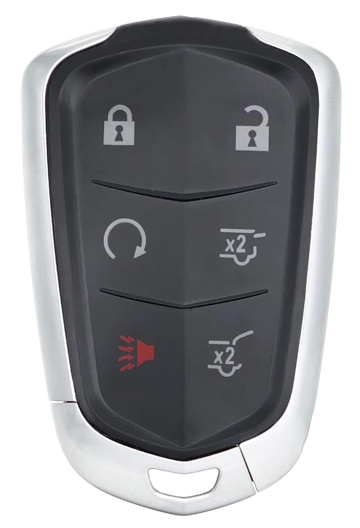 Horande Ersatz-Schlüsselanhänger-Abdeckung, passend für 2015, 2016, 2017, 2018, 2019, 2020, Cadillac Escalade ESV CT6 Keyless Entry Key Fob Case Shell FCC ID: HYQ2AB (6 Tasten) von Horande