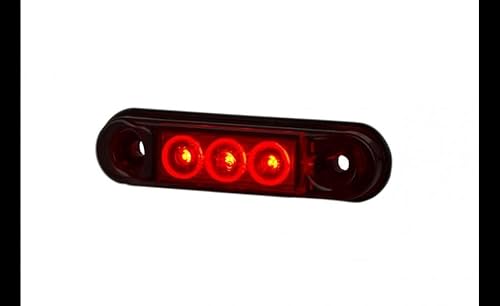 Horpol LED Markierungsleuchte Rot 12/24v 50cm Kabel | MV-4300R von Horpol