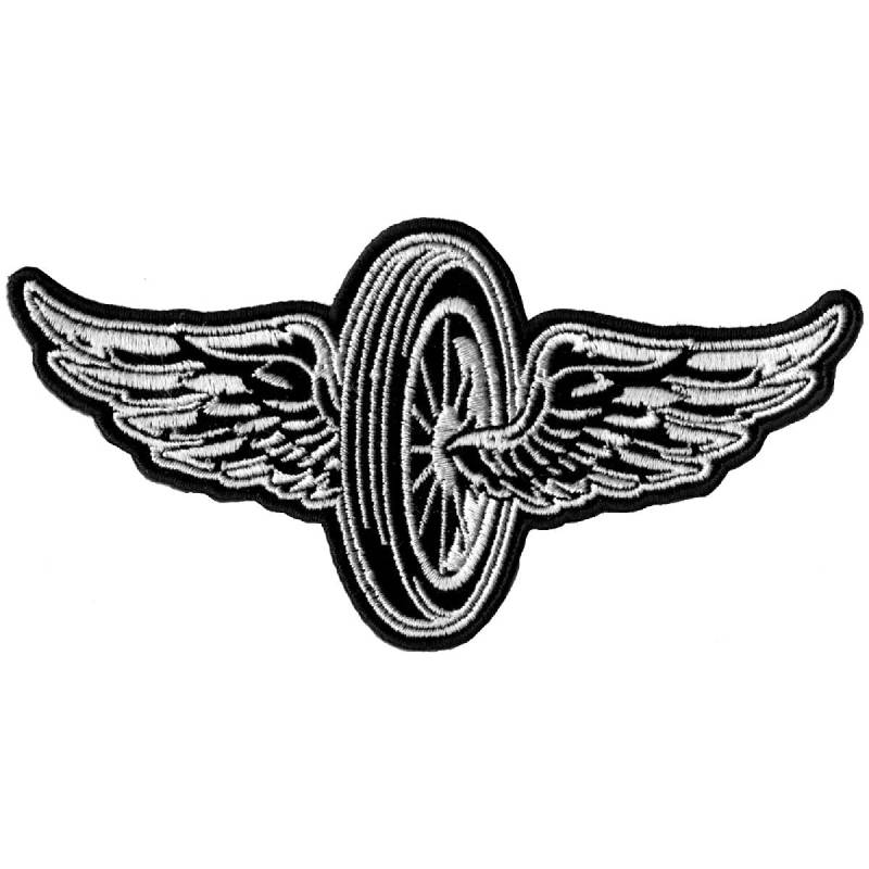 Hot Leathers Flying Wheel Patch (Mehrfarbig, 12,7 cm Breite x 7,6 cm Höhe) von Hot Leathers