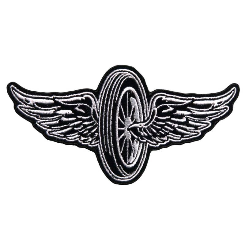 Hot Leathers Flying Wheel Patch (Mehrfarbig, 27,9 cm Breite x 15,2 cm Höhe) von Hot Leathers