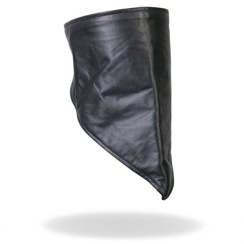 Hot Leathers Halswärmer aus Leder mit Fleecefutter (schwarz) von Hot Leathers