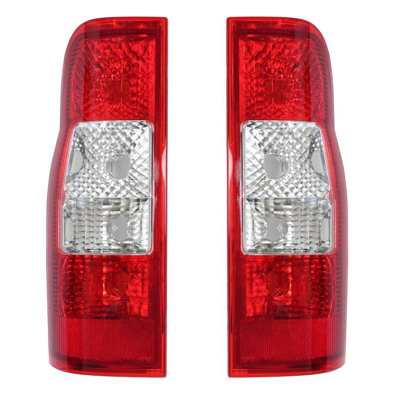 HouYeen Rücklicht Lampen Objektivdeckel für Ford Transit MK7 2006-2013 linke und rechte Seite Paar von HouYeen