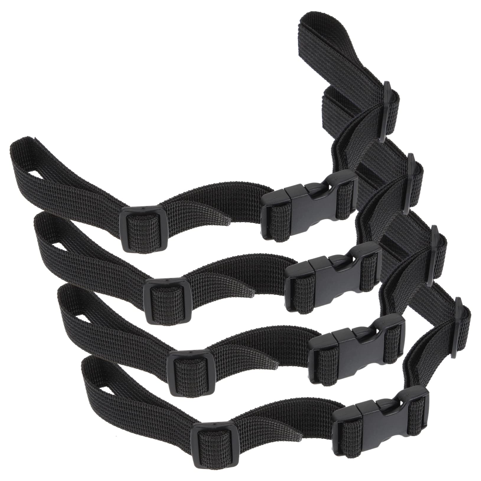 Housoutil 4 Stück Bindebänder Riemenscheiben Zurren System Binden Clips Klemmen Gürtel Bungee Gestell Taschengurt Schwer Riemen Mit Schnallen Riemen Mit Haken Heben Bausatz Plastik Black von Housoutil