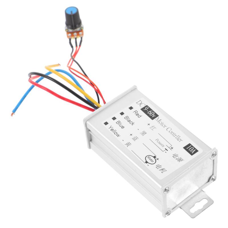 Housoutil PWM Motorsteuerung 9 60V 10A 1200W Verstellbarer Motor Controller Für Reversible Motoranwendungen Präziser Drehzahlregler Und Schalter Für DC Motoren von Housoutil