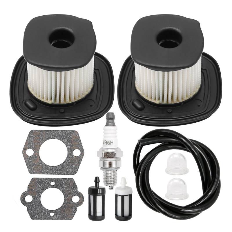 Hoypeyfiy 2 Stück 4241 140 4404 Luftfilter-Set mit Kraftstofffilter, Ersatz für Sthil BG86 BG86C SH86 BG66 BG56 Laubbläser, ersetzt 4241-140-4404 4241-140-4403 4241-140-44003 HD2 Air Filter von Hoypeyfiy