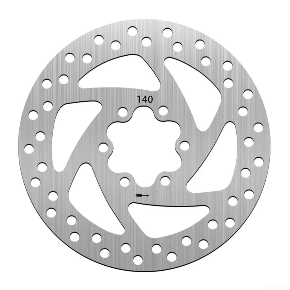 HpLive 140mm Scooter Bremsscheibe 6-Loch Bremsscheibe für Kugoo G2 MAX Elektroroller(Silber) von HpLive