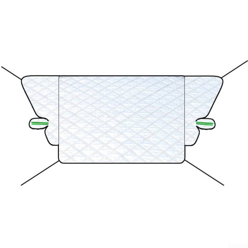 HpLive Autoabdeckung Windschutzscheibe 258x155x120cm Frostschutz Schneeschutz Eisschutz Sonnenschutz Wasserdicht für Auto PKW LKW Winter Sommer von HpLive