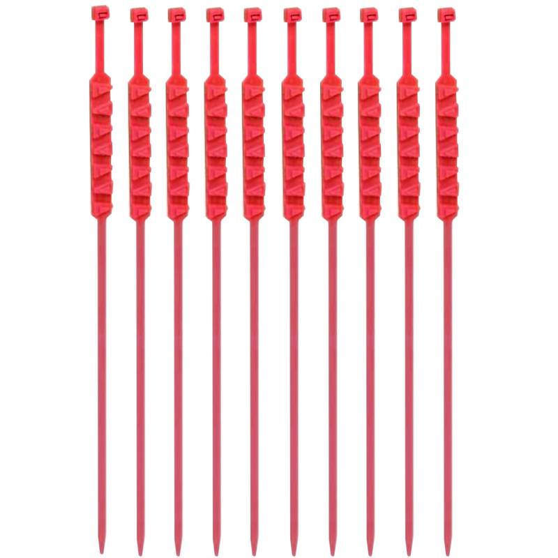 10pcs Schneeketten für E-Bike-Motorrad-Motorrad-Schneeschnee für Autos für Autos Reifenketten Universal Radketten für Schnee Multi-Layer-Zähne Winter Schneereifenketten, rote Schneereifenketten von Hperu