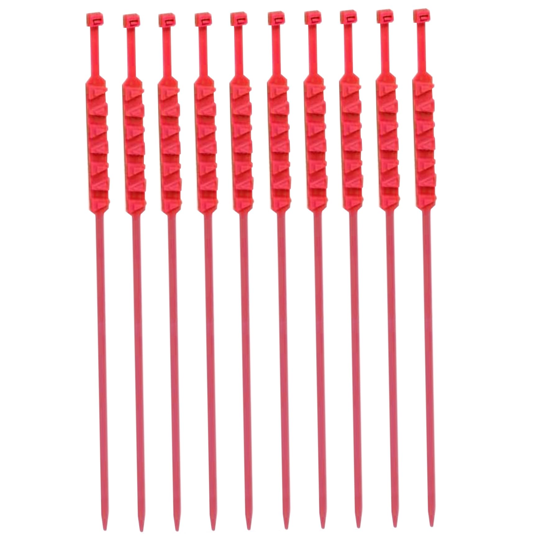 Reifenketten, Schneeketten für E-Bike-Motorrad 10pcs Nicht-Schlupf-Reifenketten Universal Radketten für Schnee Nyloneis, Rot, Schneeketten, Schneereifenketten von Hperu