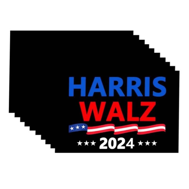 10 Pack Harris Walz 2024 Harris Tim Walz Waltz Für Präsident Aufkleber Auto Autofahrer Fensteraufkleber Laptop Aufkleber von Hrtyvhin