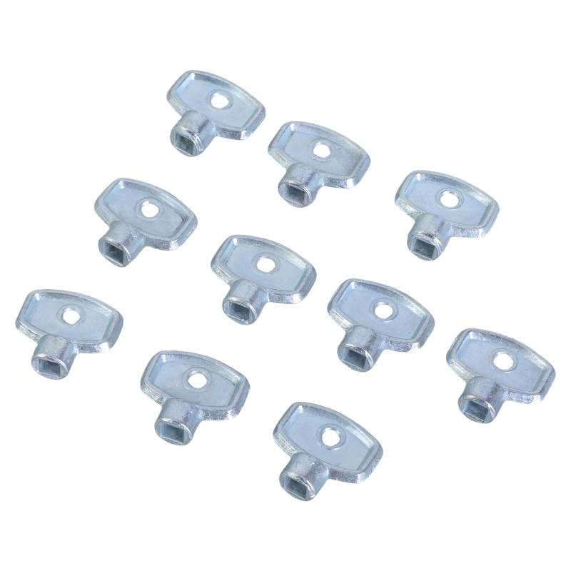 10pcs Kühlerventile Schlüsselheizschlüssel Handwerkzeugkühler Wasserhahn Klempnerblutentschlüssel Abgasventile Taste Dauer von Hrtyvhin