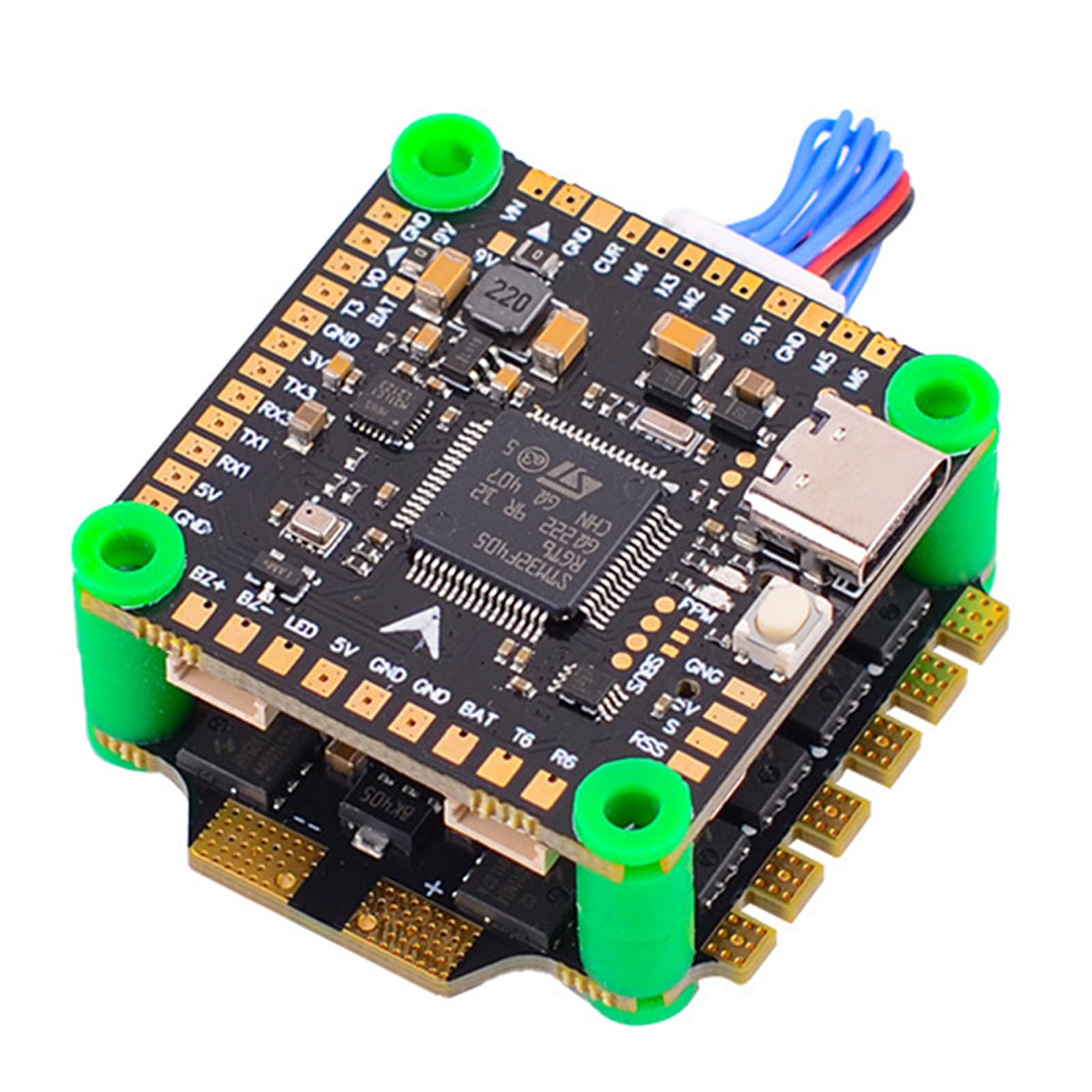 Hoch Präzisen Rennspennen Drohnen Flugsteuerungssysteme F405V3 Flugturm Mit 60A MPU6500 Gyroscopes Power Stütze von Hrtyvhin