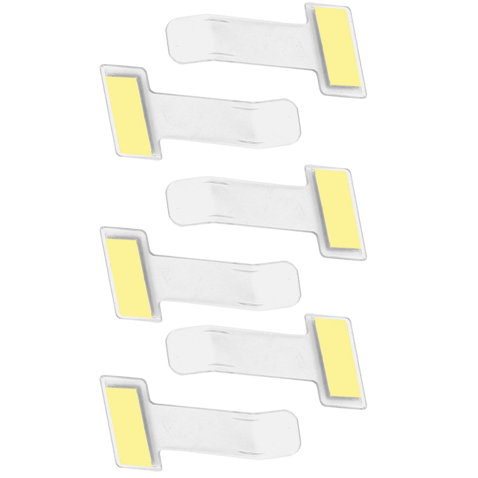 Hrtyvhin 6 x transparente Rechnungskarten-Ordner, für Windschutzscheibe, Fenster, Parkausweis, Ticket-Halter, Clip, auch für Kühlschrank von Hrtyvhin