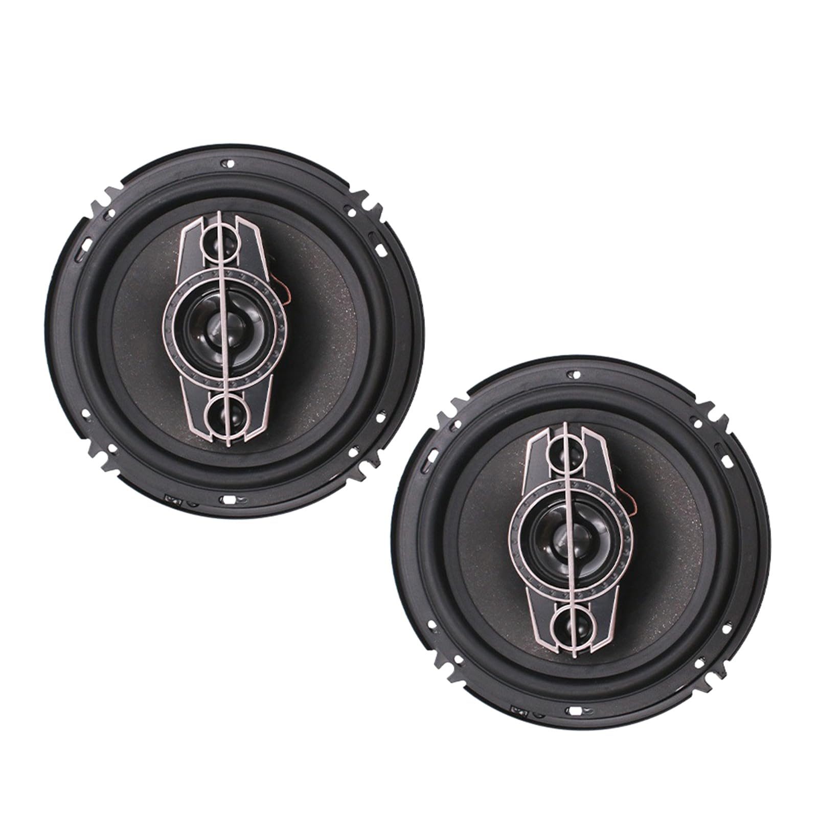 Hrtyvhin Fahrzeug Sound Upgrades 6-Zoll Lautsprecher Robustes Stereo Surround Sound Koaxial Autolautsprecher Set Für Unterhaltung Auto von Hrtyvhin