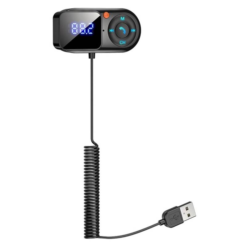 Hsdubygr Kabelloser Bluetooth 5.0 FM-Transmitter Fürs Auto, MP3-Player, Freisprecheinrichtung, LCD-AUX-Audio, USB-Aufladung, PD18W FM-Modul von Hsdubygr