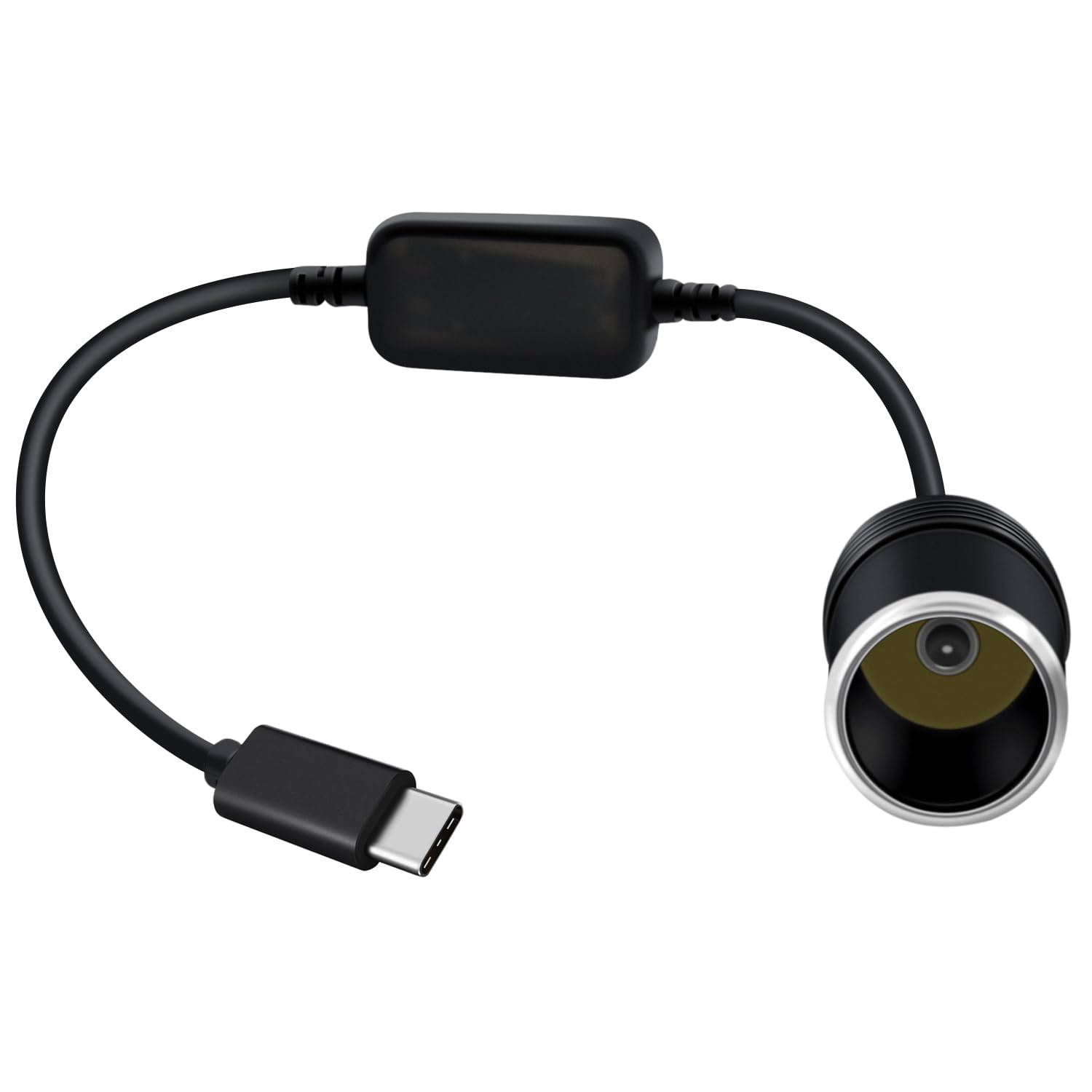 HuaLiSiJi USB auf Zigarettenanzünder 5V auf 12V USB C auf Auto Zigarettenanzünder für Driving Recorder DVR,GPS, Luftreiniger (USB C, 0.6m) von HuaLiSiJi