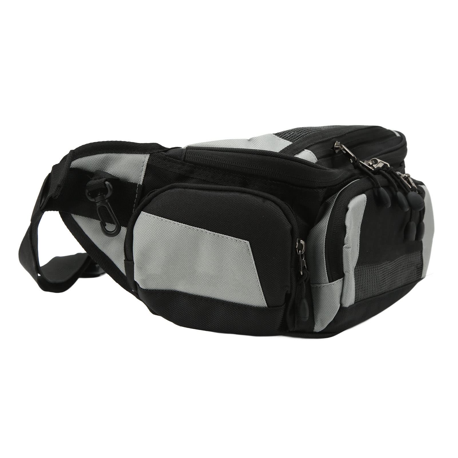 Racing Fanny Pack, Dicke, Atmungsaktive Motorrad-Gürteltasche für Motorräder (Grau) von Huairdum