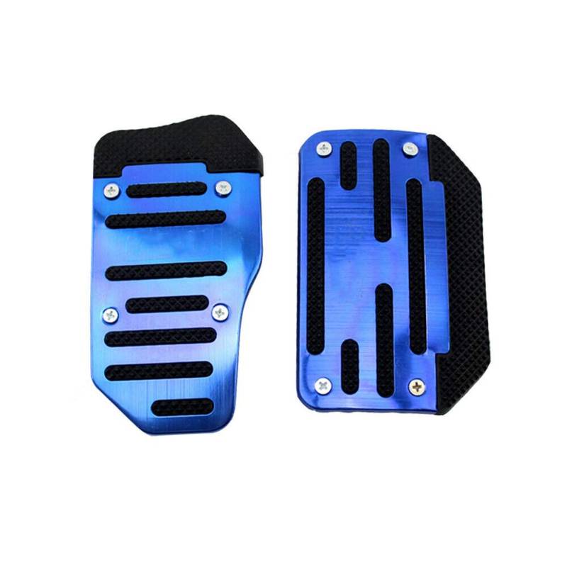 2 Pcs Auto Pedale Fußstütze, Automatik/Handschaltpedal Auto Pedal Gaspedal Universal Auto Pedal Kompatibel mit Focus 2 3 4 MK2 MK3 MK4 RS ST 2005-2020 Kuga Escape 2009-2020, Blau von Huamengyuan