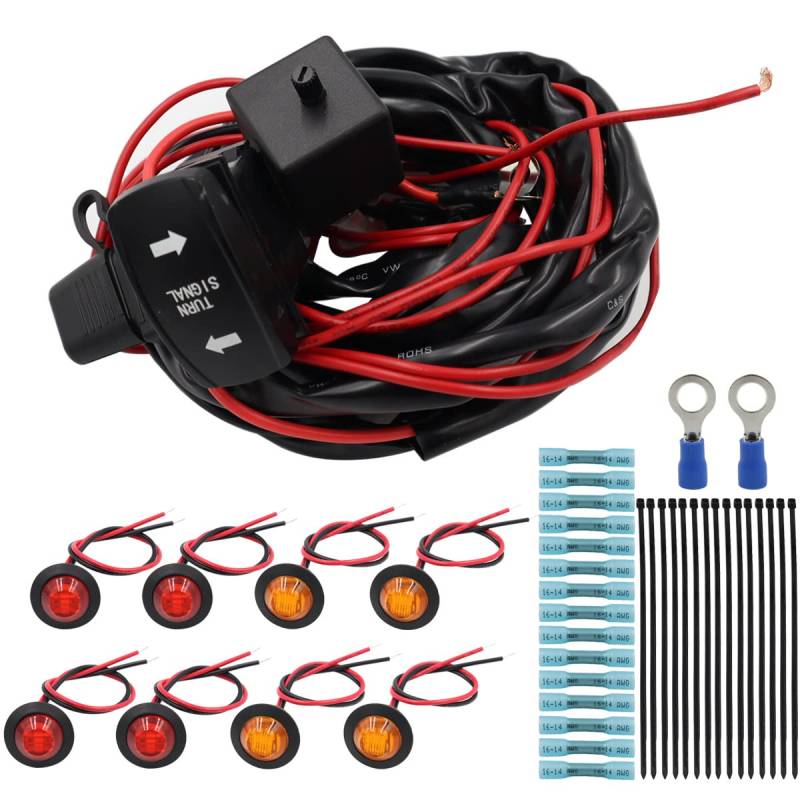 Huamengyuan UTV ATV Blinker Kit LED Wippschalter Blinker Set Kompatibel für Ya m aha Rhino/Viking von Huamengyuan