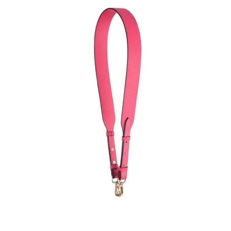 Ersatz Trageriemen Schulterriemen 110CM Taschengurt Gold Silber Schnalle Handtaschengurte Ersatzteile Taschengürtel Ledergriffe for Umhängetaschen Zubehör Schultergurt(Pink) von Huangj-0527