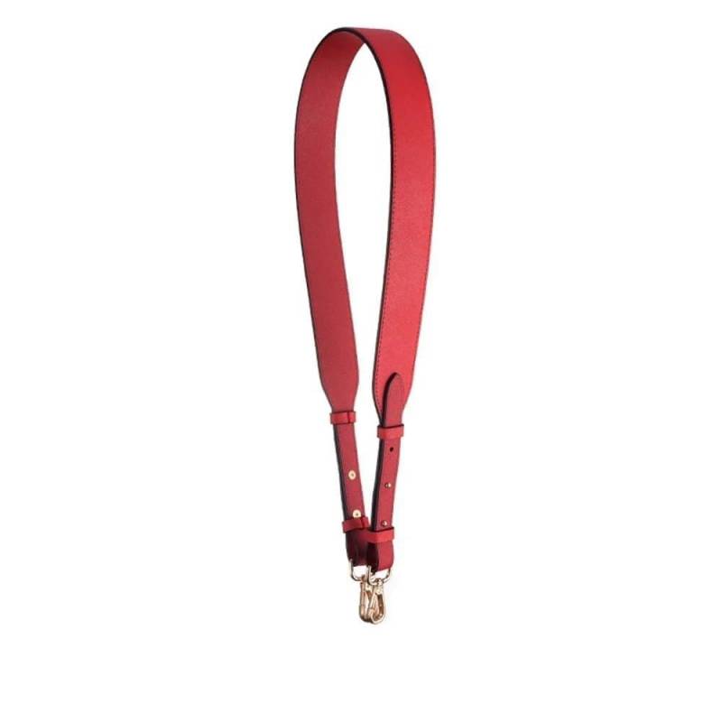 Ersatz Trageriemen Schulterriemen 110CM Taschengurt Gold Silber Schnalle Handtaschengurte Ersatzteile Taschengürtel Ledergriffe for Umhängetaschen Zubehör Schultergurt(Red) von Huangj-0527