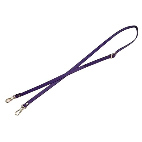 Ersatz Trageriemen Schulterriemen 128 cm PU-Leder-Taschengurt, lang, Verstellbarer Umhängetaschengurt, Taschengürtel, Ersatzgürtel, Schultergurt, 1,2 cm breite Taschengriffe Schultergurt(Purple) von Huangj-0527