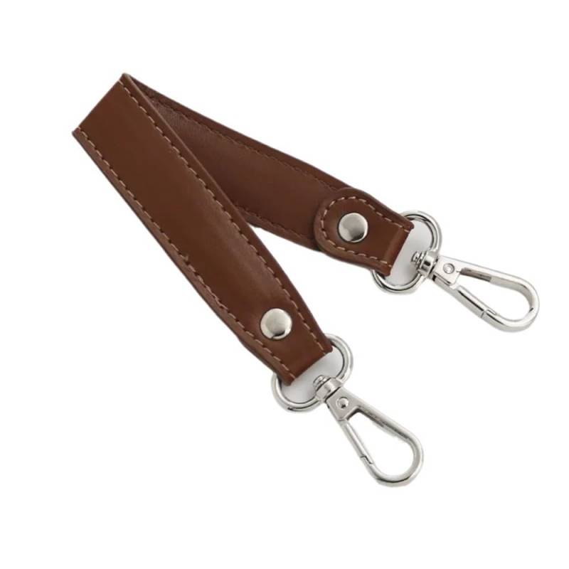 Ersatz Trageriemen Schulterriemen 28 cm Mode Einfache Feste Farbe Breiten Schulter Gurt PU Leder Frauen Handtasche Griff Kurze Tasche Strap Nützlich Austauschbar Schultergurt(Coffee) von Huangj-0527