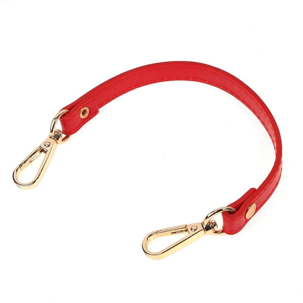 Ersatz Trageriemen Schulterriemen 28cm Handtaschengurt Ledergriff Geldbörsengurt Handtaschen Gürtelgurt Taschenzubehör Schultergurt(Red) von Huangj-0527