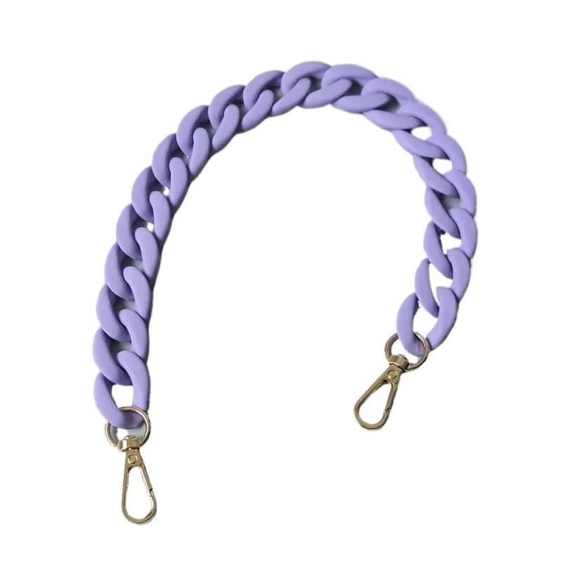 Ersatz Trageriemen Schulterriemen 40 cm Damen-Taschenriemen, Ersatz, breite Taschenkette, fortschrittliches Kettenzubehör, modisches Taschenzubehör Schultergurt(Purple) von Huangj-0527