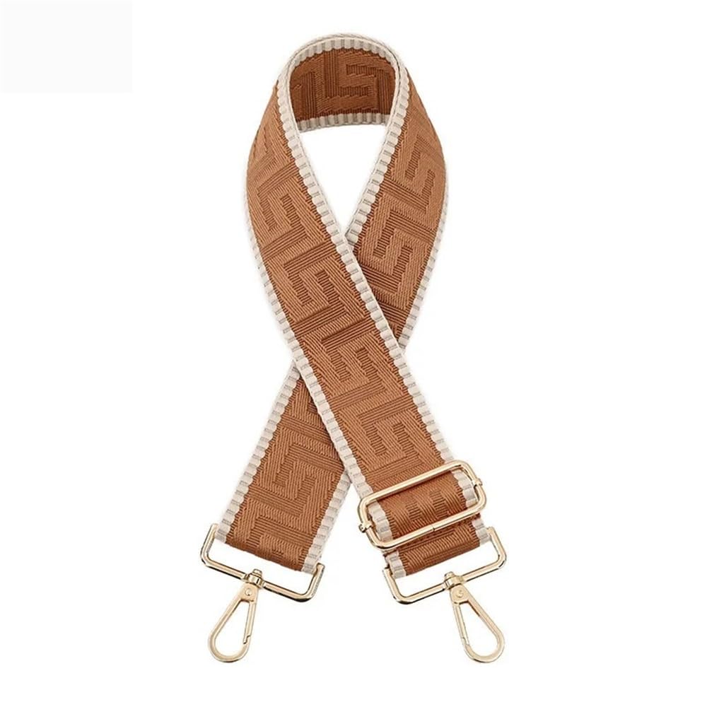 Ersatz Trageriemen Schulterriemen 5CM Erweitern Verdicken Nylon Tasche Schulter Gurt Zubehör Einzelnen Schulter Umhängetasche Kette Einstellbare Lange Schulter Gurt Schultergurt(Khaki) von Huangj-0527