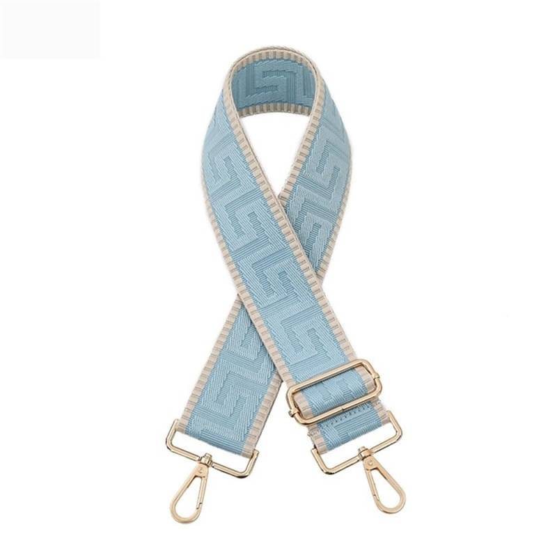 Ersatz Trageriemen Schulterriemen 5CM Erweitern Verdicken Nylon Tasche Schulter Gurt Zubehör Einzelnen Schulter Umhängetasche Kette Einstellbare Lange Schulter Gurt Schultergurt(Light Blue) von Huangj-0527