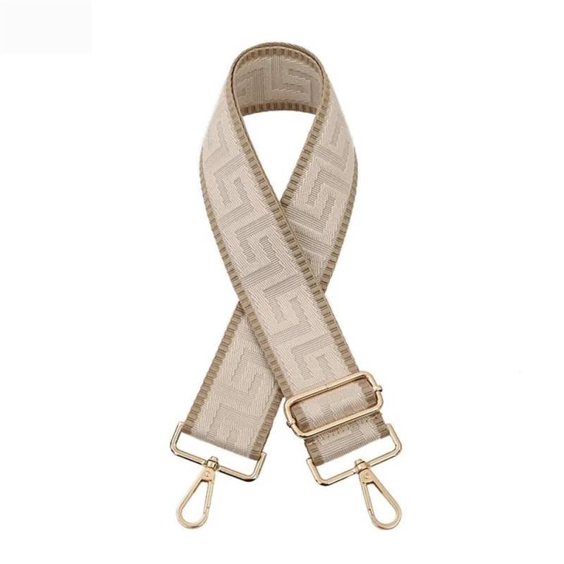 Ersatz Trageriemen Schulterriemen 5CM Erweitern Verdicken Nylon Tasche Schulter Gurt Zubehör Einzelnen Schulter Umhängetasche Kette Einstellbare Lange Schulter Gurt Schultergurt(Light Gray) von Huangj-0527