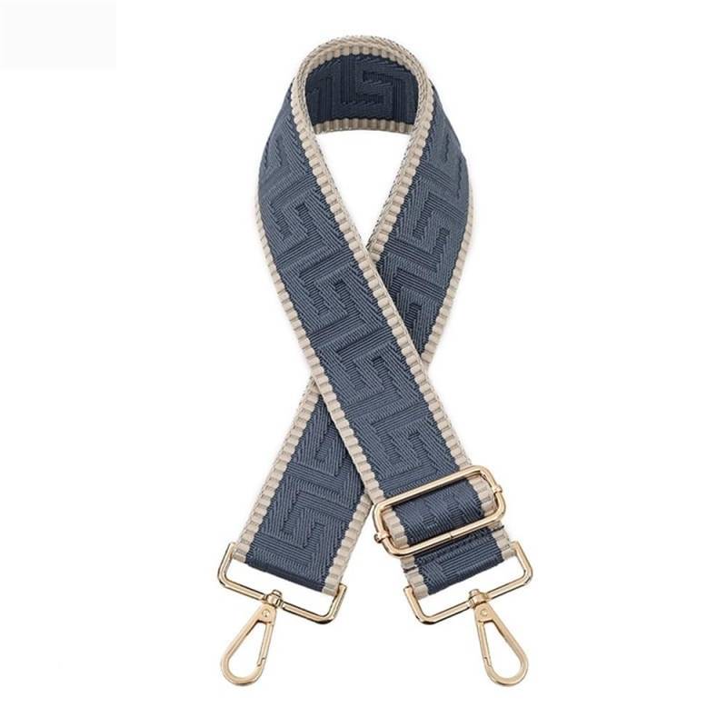 Ersatz Trageriemen Schulterriemen 5CM Erweitern Verdicken Nylon Tasche Schulter Gurt Zubehör Einzelnen Schulter Umhängetasche Kette Einstellbare Lange Schulter Gurt Schultergurt(Navy Blue) von Huangj-0527