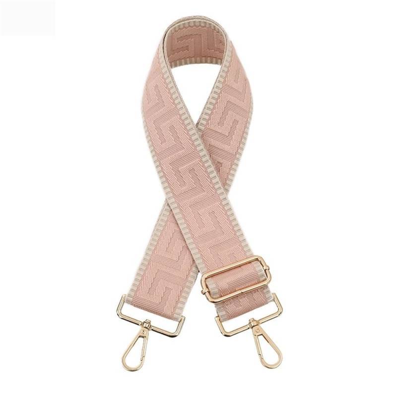 Ersatz Trageriemen Schulterriemen 5CM Erweitern Verdicken Nylon Tasche Schulter Gurt Zubehör Einzelnen Schulter Umhängetasche Kette Einstellbare Lange Schulter Gurt Schultergurt(Pink) von Huangj-0527