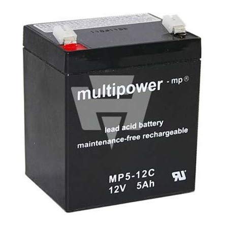 Hückmann Multipower Blei-Akku 117740 MP5-12C Pb12V/5Ah Akku 4260476411434 von Hückmann