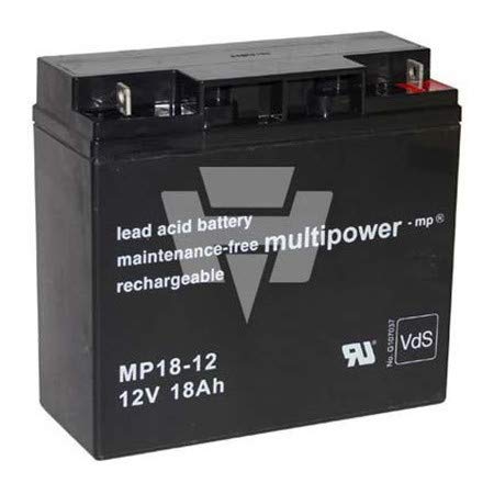 Hückmann Multipower Blei-Akku MP18-12 Pb 12V/18Ah Akku 4260476411205 von Hückmann