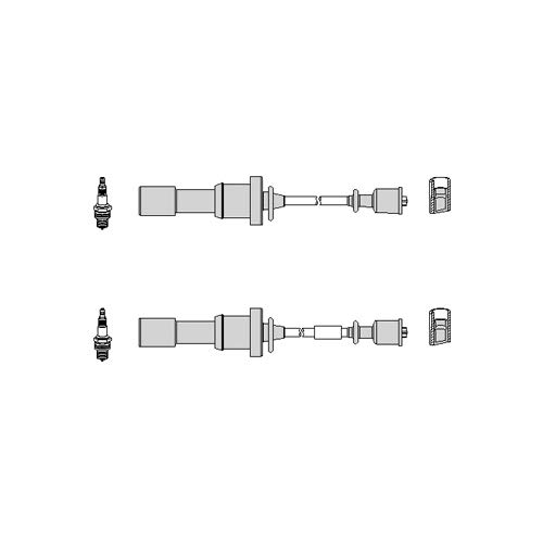 HÜCO 134376 Zündkabelsatz für Hyundai, Kia, Mitsubishi von Hüco