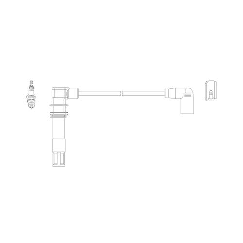 HÜCO 134797 Zündkabelsatz für Audi, Seat, Skoda, VW von Hüco